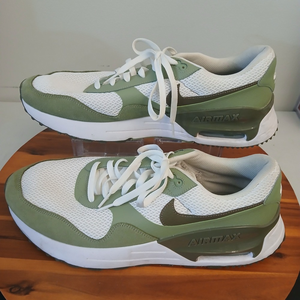 Nike Air Max SYSTM Mens 15 Olive Green Running Shoes Sneakers FD0782-100